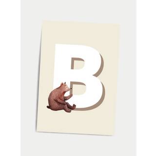 Børneplakat med bogstav B
