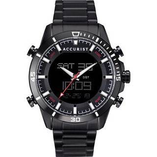 Accurist 7346 Black Ion Plated Analogue Digital Bracelet Watch - W19122