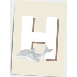 Børneplakat med bogstav H