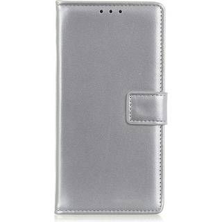 Alcatel 1S (2021) / 3L (2021) Læder Flip Cover m. Pung - Sølv