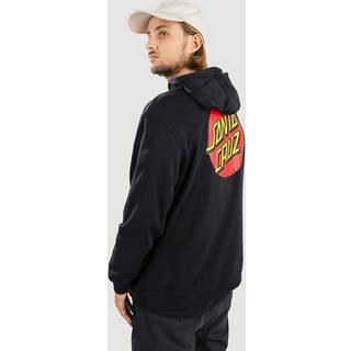 Santa Cruz Classic Dot Chest Hood Hoodie størrelse S farve sort