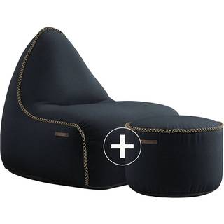 SACKit Cura Lounge Chair & Pouf - Cura Black