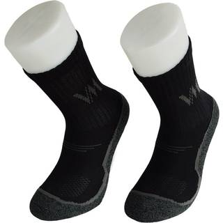 VM FOOTWEAR® COOLMAX Sort/grå jobstrømpe (3-pack) 40% coolmax, 40% bomuld, 18% polyamid, 2% elasthan Str. 35/38