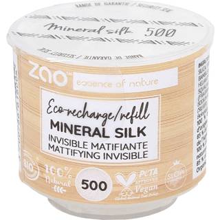 Zao Ansigt Foundation Refill Mineral Silk Powder Foundation 500 Mattifying Invisible 15 g (8.933,00 kr / 1 kg) - 15 g