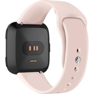 Fitbit Versa Lite silikoneurrem - størrelse: L / Lyserød