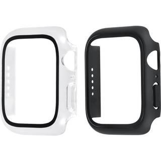 Triacle 360 skærmbeskytter Cover Apple Watch 7/8 41 mm 2-pak, sort/gennemsigtig ➞ På lager - klar til levering og afhentning