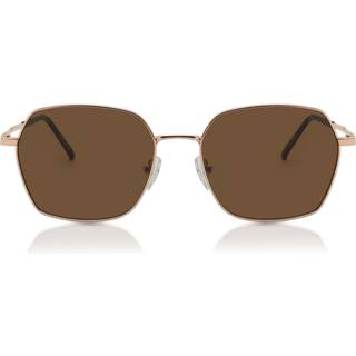 Geometric Fuld Kant Metal Guld Solbriller Mænd - SmartBuy Collection - Rose Gold - 53mm
