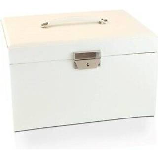 Mele & Co White Bonded Leather Jewellery Box - P55138
