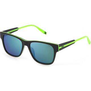Fila SFI311V 6MRP 54 Solbriller Mænd Black - Dark Green Top On Acid Green - 54mm