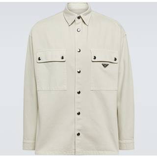 Prada Denim overshirt - neutrals - EU 39