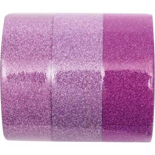Glitter Tape Set 1,5cm 5m - Pink Mix