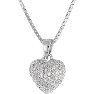 trendor 41672 Damen-Halskette Silber 925 Collier mit Herz