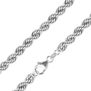 trendor 15101 Halskette Kordel Massiv Silber 925 Breite 5,5 mm Länge 50 cm