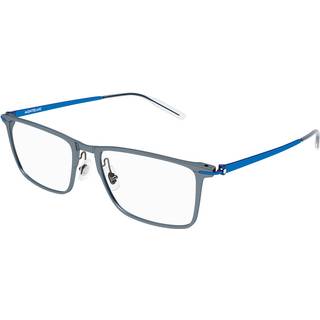 Montblanc MB0285OA Asian Fit 005 56 Briller Mænd Grå - Grey Blue - 56mm