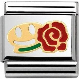 Nomination Classic - Composable Classic - Smiley mit Rose - 030243/26 - silber