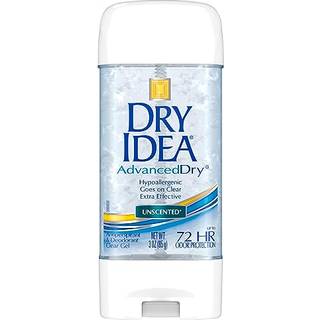 Dry Idea Gel Deodorant og Antiperspirant - duftfri, hypoallergenisk, to gange længere svedbeskyttelse, 72-timers lugtbeskyttelse, 85 g