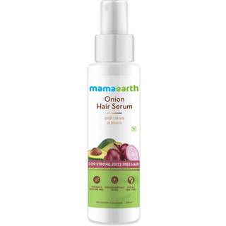 Mamaearth Onion Hair Serum med biotin | Glat stærk og frizz-fri hårløsning | Hårfald & brudkontrolformel | 3.38 fl oz (100 ml)
