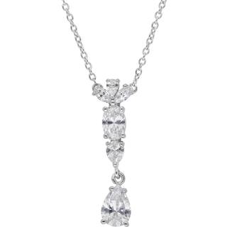 trendor 15153 Silber-Halskette für Damen mit Zirkonia