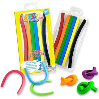 Loopy nuancer b?jelige farveblyanter til b?rn Arts & Crafts School Supplies 3D Letter & Number Crayons No Sharpening N?dvendige farver (6 Pack -