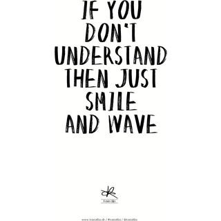 Kasia Lilja - SMILE AND WAVE - Plakat - A4