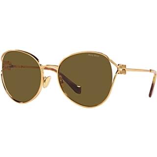 Miu Miu MU53YS 7OE01T 58 Solbriller Kvinder Guld - Gold - 58mm