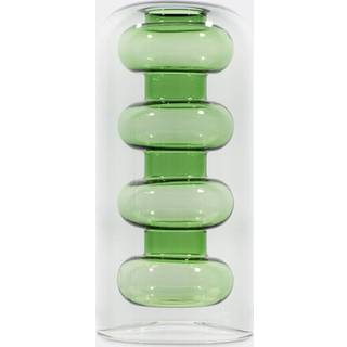 Tom Dixon Vases - 'Bump' vase, tall, green in Green Glass