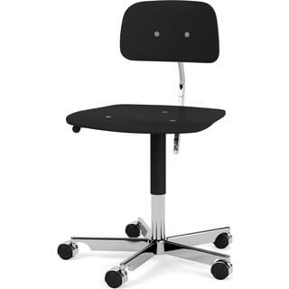 Montana Kevi 2533 Kontorstol Finer / Poleret Aluminium - Stole Finér Sort - 0E2533-5-43