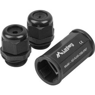 Lanberg network coupler - black - Sort