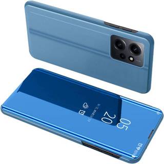 SKALO Xiaomi Redmi Note 12 4G Clear View Mirror Etui - Blå