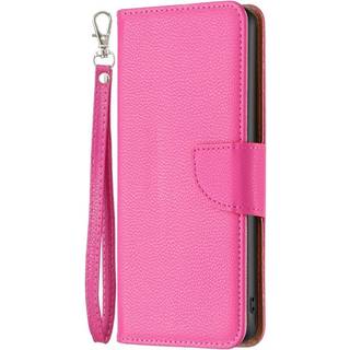 Nothing Phone (1) Kunst Læder Flip Cover m. Strop & Kortholder - Pink