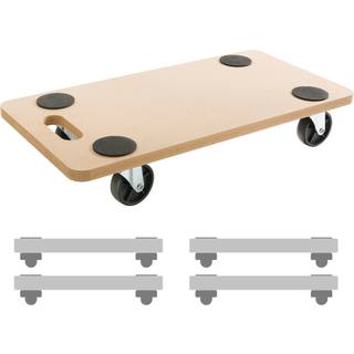 Arebos®Rolling board furniture dolly transport aid - load capacity 200kg,incl.rubber pads - 4 pieces