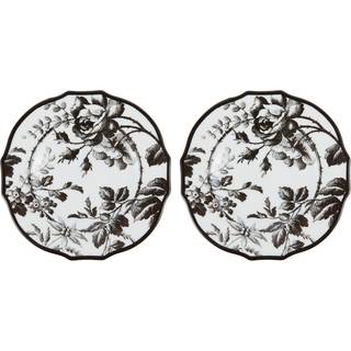 Gucci Herbarium set of 2 accent plates - black - One Size