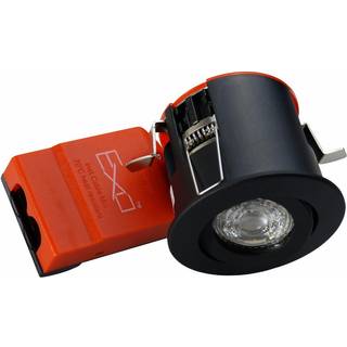 Indbygningsspot Daxtor inkl. LED Pære fra Diolux E6 2700K - Sort