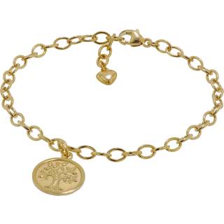 trendor 51176 Mädchen-Armband mit Lebensbaum 925 Silber vergoldet 18 cm