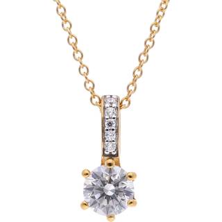 trendor 15161 Damenkette 925 Silber Vergoldet mit Zirkonia