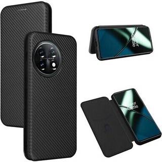 OnePlus 11 Flip Cover - Karbonfiber - Sort