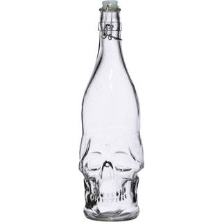 Totenkopf Wasserflasche mit Bügelverschluss 1L
