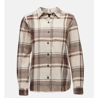 Black Diamond Women's Project Flannel Shirt Chalk Pink-Walnut Plaid, S