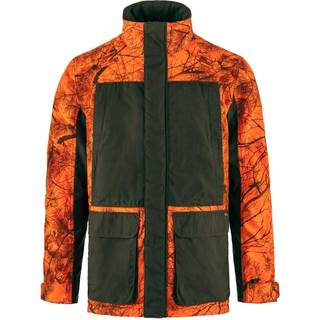 Fjällräven Men's Brenner Pro Padded Jacket Orange Multi Camo-Deep Forest, XXL