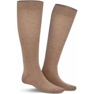 KUNERT Men Herren Kniestrümpfe beige Baumwolle & Mix unifarben
