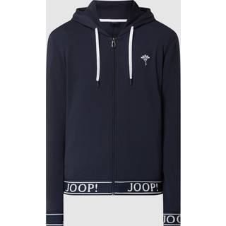 JOOP! Herren Sweatjacke blau Jersey-Baumwolle unifarben