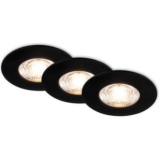 Kulana Mini indbygget spotlight LED IP44 3 st sort