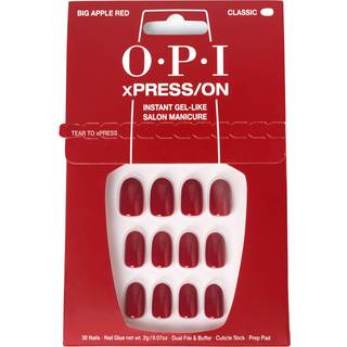 OPI xPRESS/ON kunstige negle Big Apple Red 30 stk. - 30 stk.
