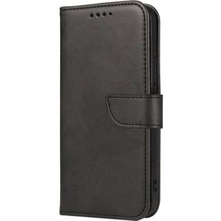 iPhone 13 Læder Flip Cover m. Pung & Magnetisk Luk - Sort