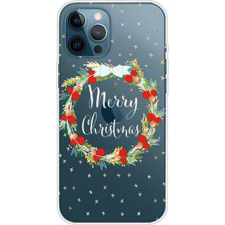 iPhone 14 Pro Max Fleksibelt Plast Jule Cover - Julekrans
