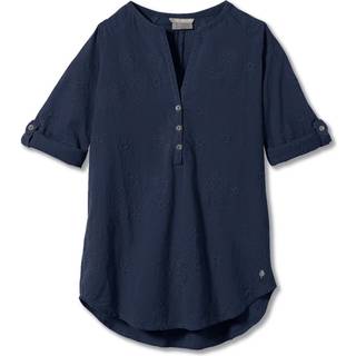 Royal Robbins Women's Oasis Tunic II 3/4 Sleeve Bluse Damer størrelse XS farve blå
