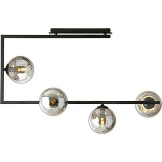 Loftlampe Soma, grafit/sort, glas, E14