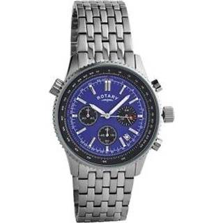 Rotary GB00165/05 Stainless Steel Chronograph Blue Dial Bracelet Watch - W13148
