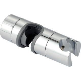 Håndbruserholder til brusestang justerbar 18-25 mm ABS Sølv