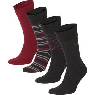 BOSS 4-pak Gift Set CC Socks - Grey/Red - Str 40/46 * Kampagne *